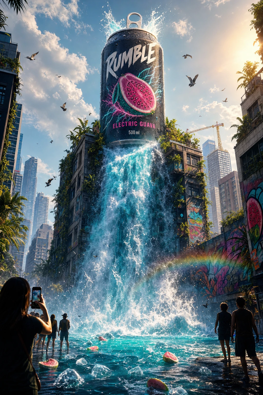 RUMBLE billboard hero — the warm dominant tone and dramatic atmospheric depth that steam-as-protagonist food photography borrows for fresh-food signalling